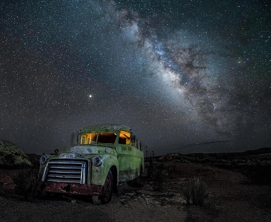 Milky Way Bus Photograph by David Downs