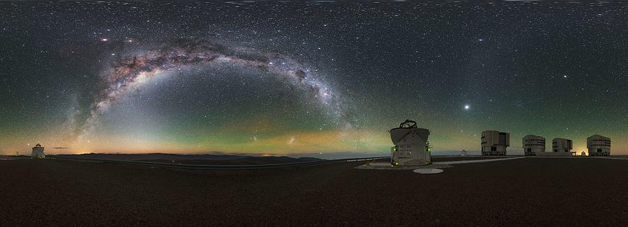 Milky Way glow at Paranal, Chile ESO Painting by Celestial Images