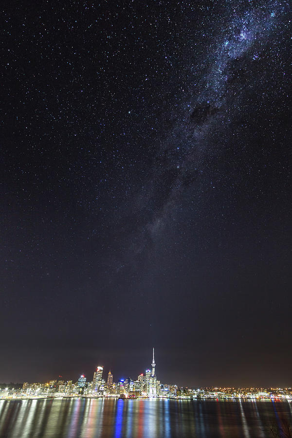 Milky Way Over Auckland Photograph by Mike Mackinven