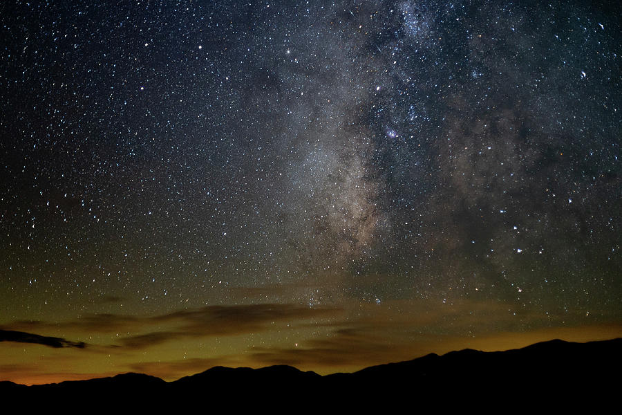 Mountain Photograph - Milky Way Over Badwater Basin by Kevin Grant