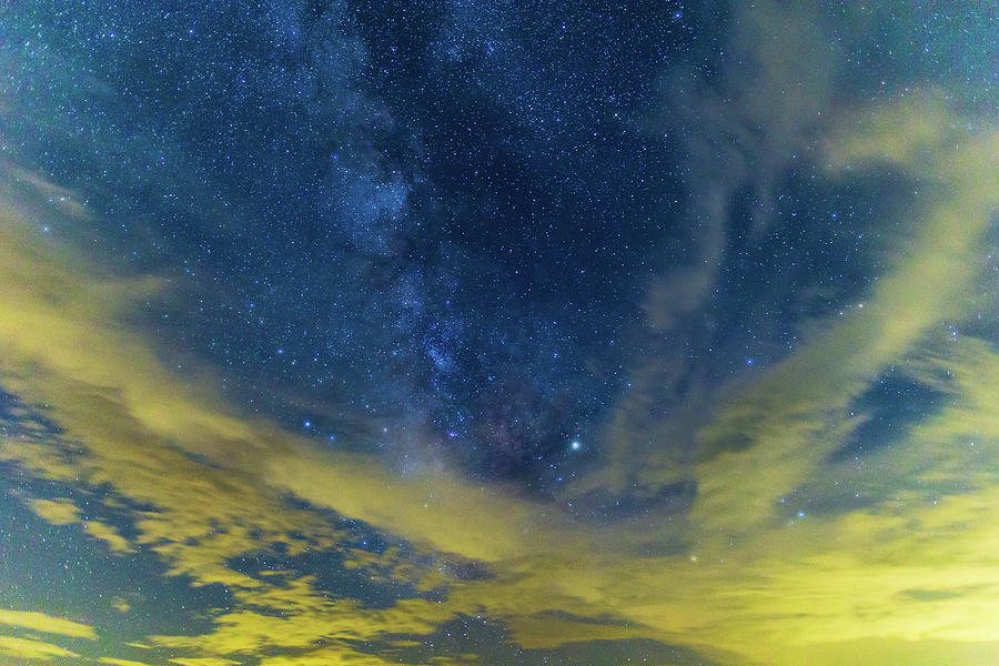 Milky Way over Blue Ridge Mountains  Photograph by Stefan Mazzola