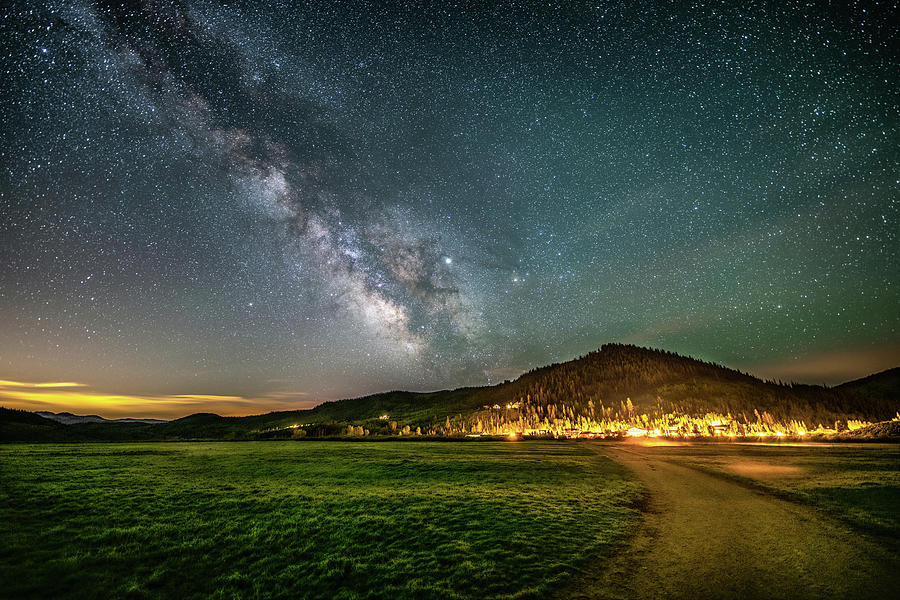 Milky Way Over C Lazy U Ranch Photograph