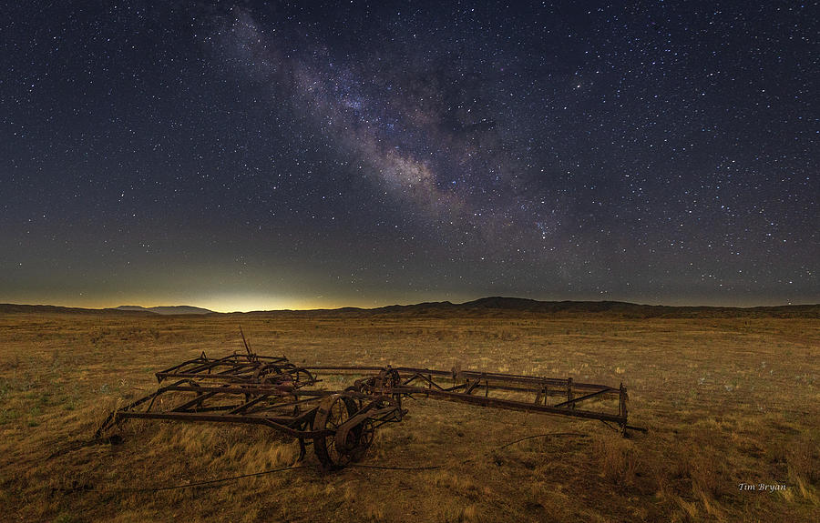 Landscape Photograph - Milky Way over Carrizo Plains by Tim Bryan