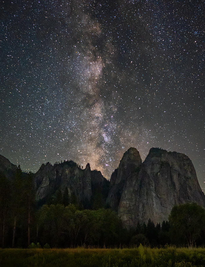 Milky Way Over Cathedral Rocks Photograph by Ning Lin