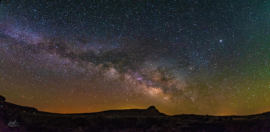 Milky Way Over Chaco Canyon Photograph by Richard Estrada