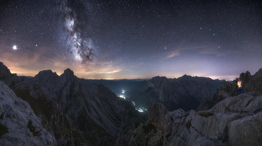 Milky Way Over Collado Jermoso Photograph by Carlos Gonzalez