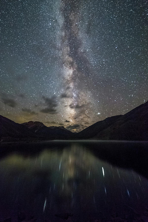 Milky Way over Crystal Lake Photograph by Joe Kopp