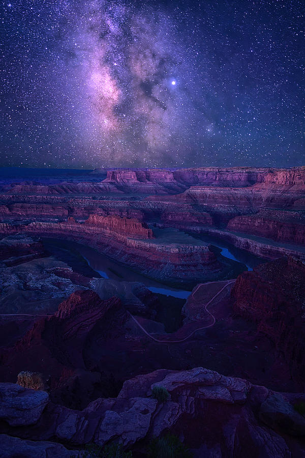 Milky Way Over Dead Horse Point Photograph by Mei Xu