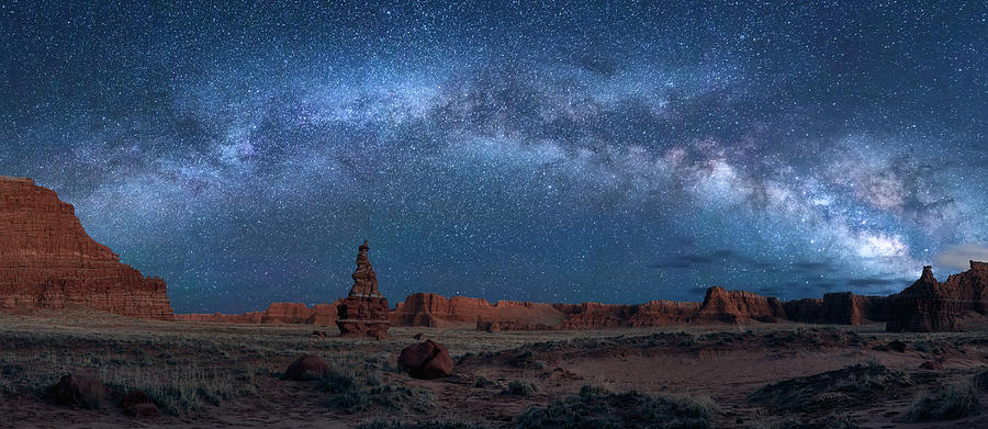 Milky Way Over Hopi Clown  Photograph by Alex Mironyuk