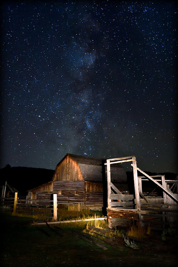 Milky Way over Moulton Photograph by Michael Morse