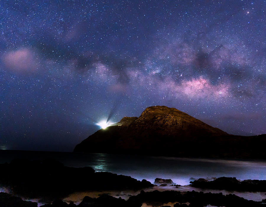 Milky Way Over Oahu Photograph by Sharon Kim - Fine Art America