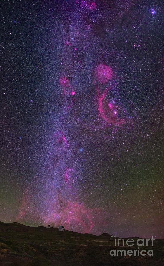 Milky Way Over Roque De Los Muchachos Observatory Photograph by Juan Carlos Casado (starryearth.com) / Science Photo Library