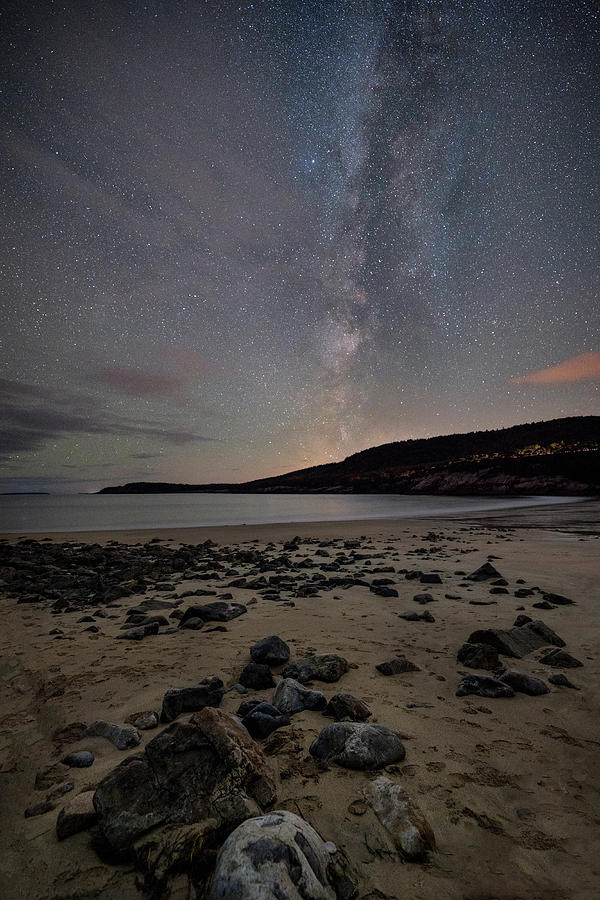 Milky Way Over Sand Beach Photograph by Darylann Leonard Photography