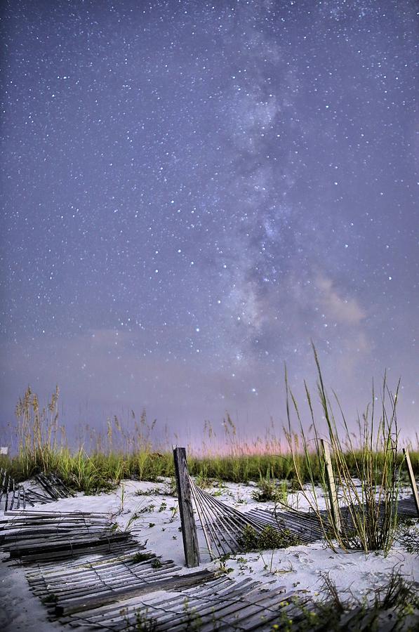 Milky Way Over The Beach Photograph by JC Findley