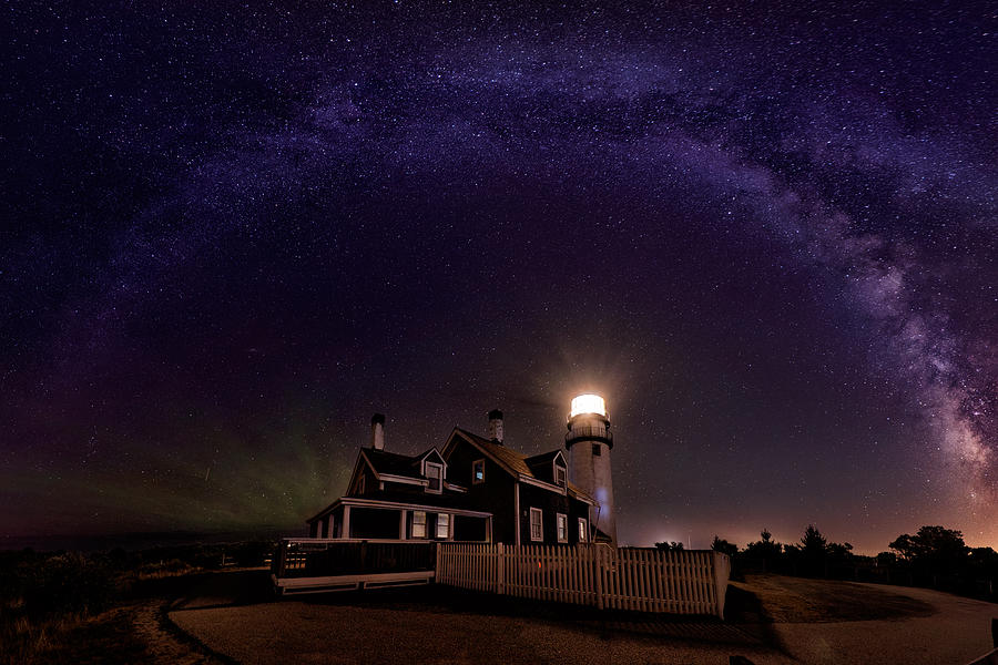 Milky Way Over The Highland Lighthouse Photograph by April Chai