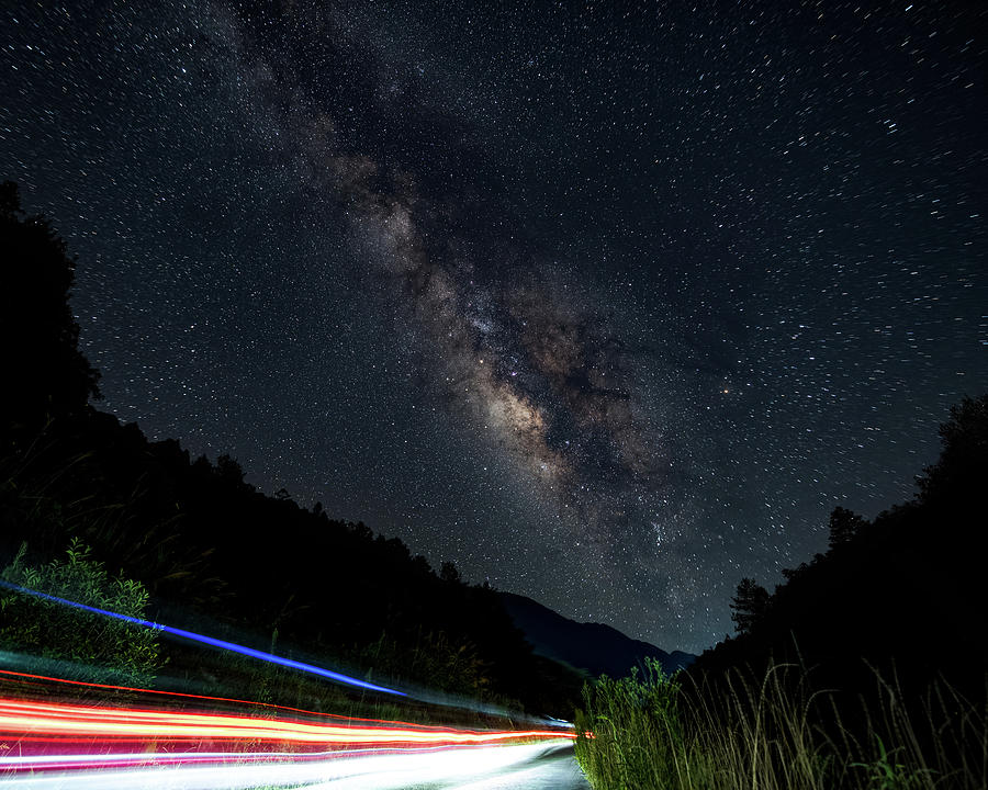 Milky Way over the South Road Photograph by William Dickman
