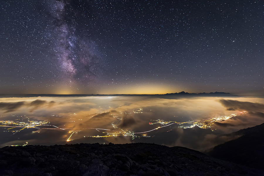 Milky Way Over Triglav Photograph by Ales Krivec
