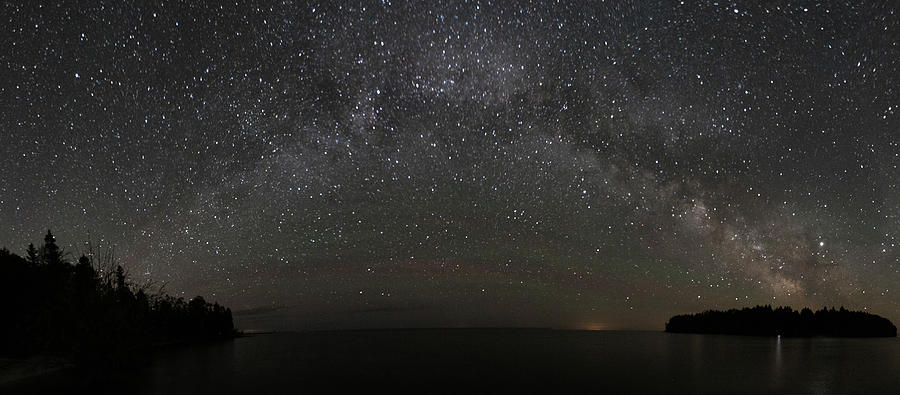 Milky Way Panoramic Over Cana Island Photograph by Paul Schultz