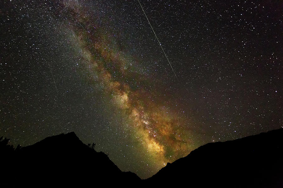Milkyway And Shooting Star Photograph
