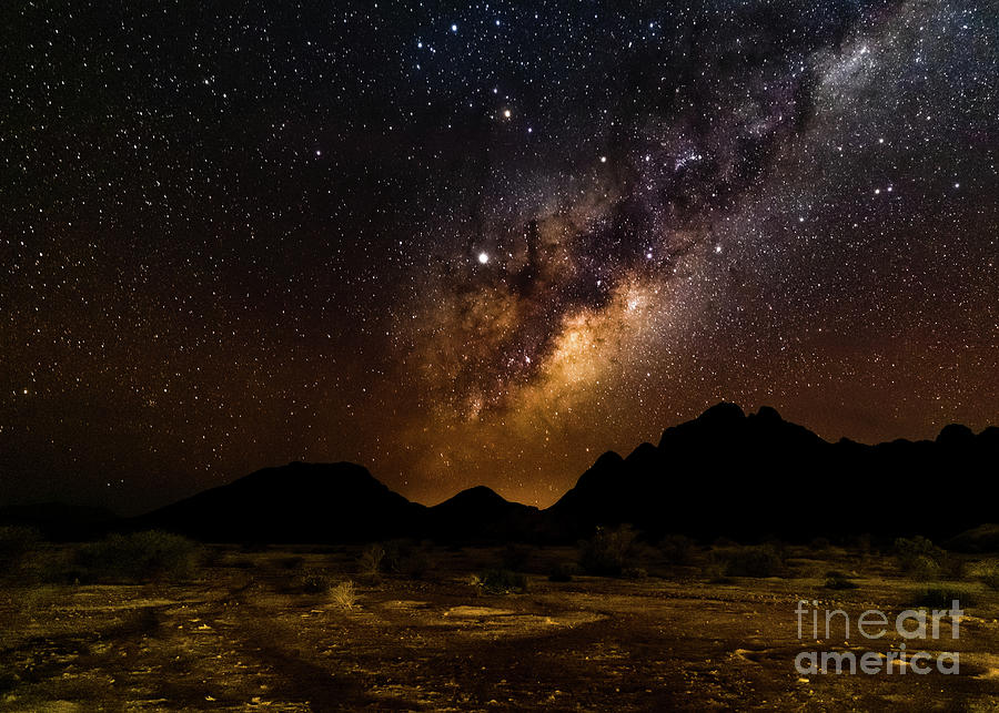 Milkyway over Spitzkoppe #2, Namibia Photograph by Lyl Dil Creations