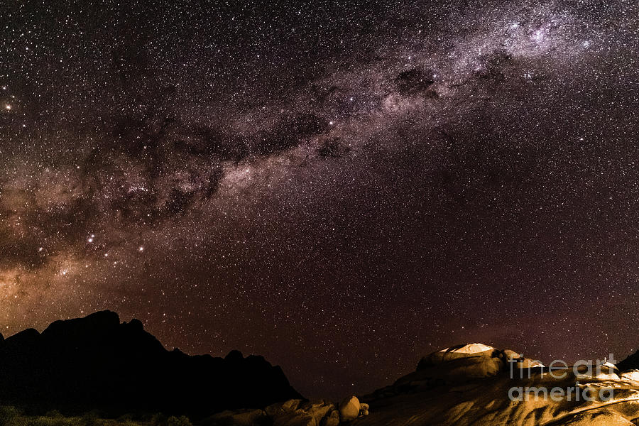 Milkyway over Spitzkoppe, Namibia Photograph by Lyl Dil Creations