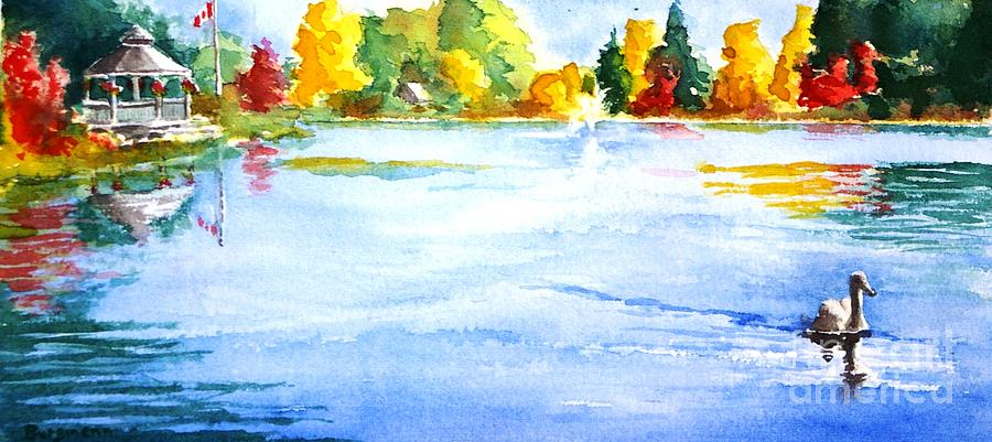 Mill Pond Painting by Petra Burgmann