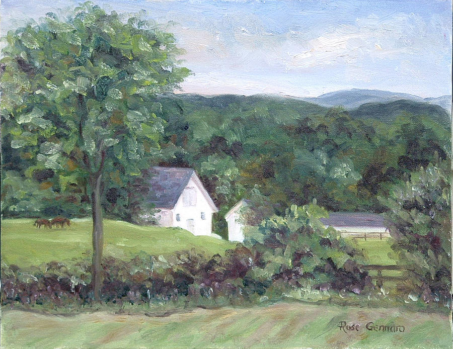Millbrook Painting - Millbrook Farm by Rose Gennaro Millbrook Painting - Millbrook Farm by Rose Gennaro