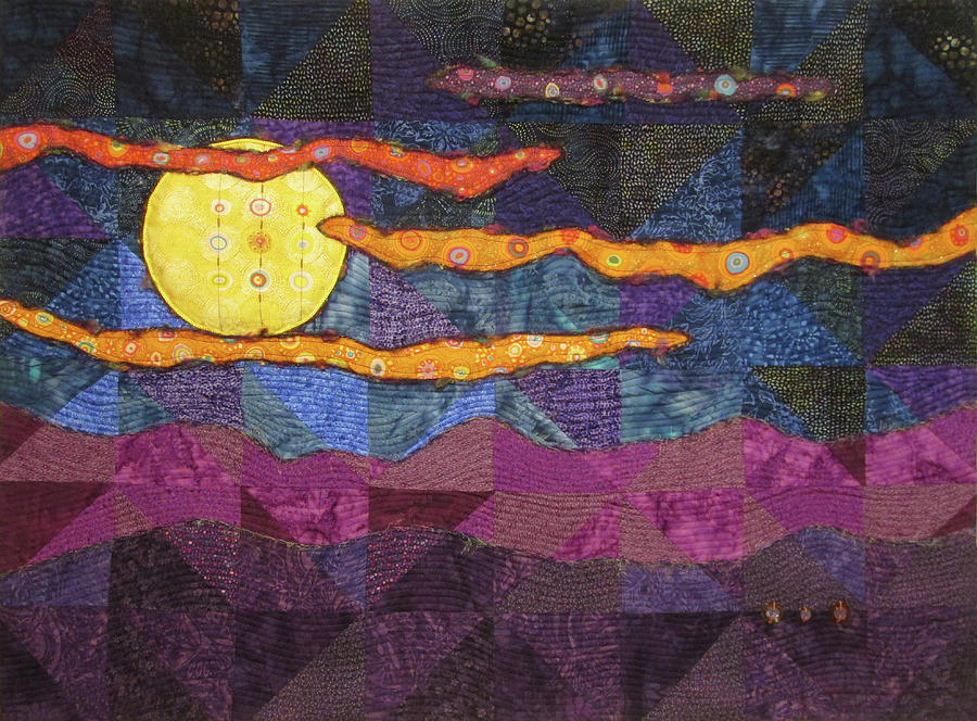 Millefiori Moonlight Tapestry - Textile by Pam Geisel