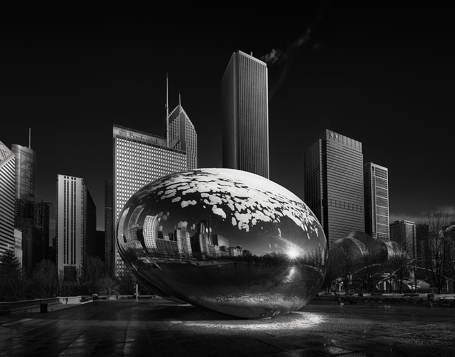 Chicago Photograph - Millenium by Helena Garca Huertas