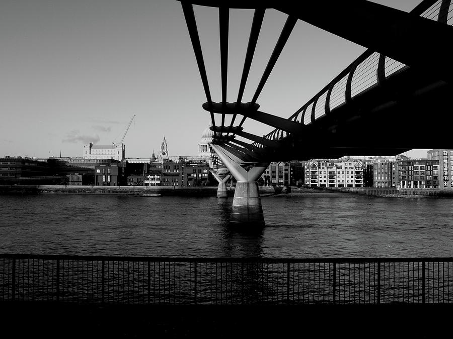 Millennium Bridge  Photograph by Edward Lee