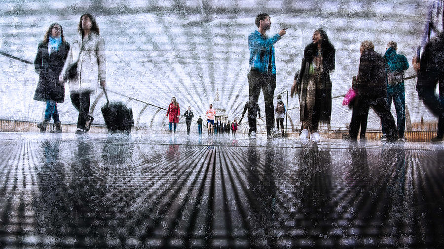 Street Photograph - Millennium Bridge Flooring by Nicodemo Quaglia