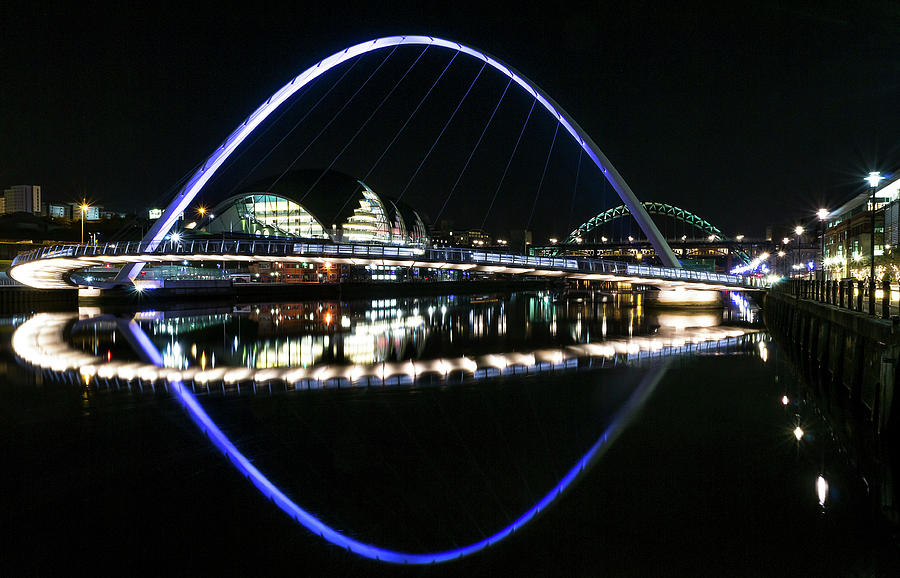 Millennium Bridge Reflections Photograph by Ricky Schonewald
