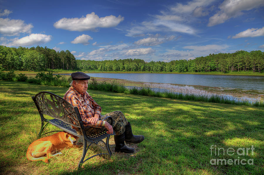 Landscape Photograph - Miller Community Lake  by Larry Braun