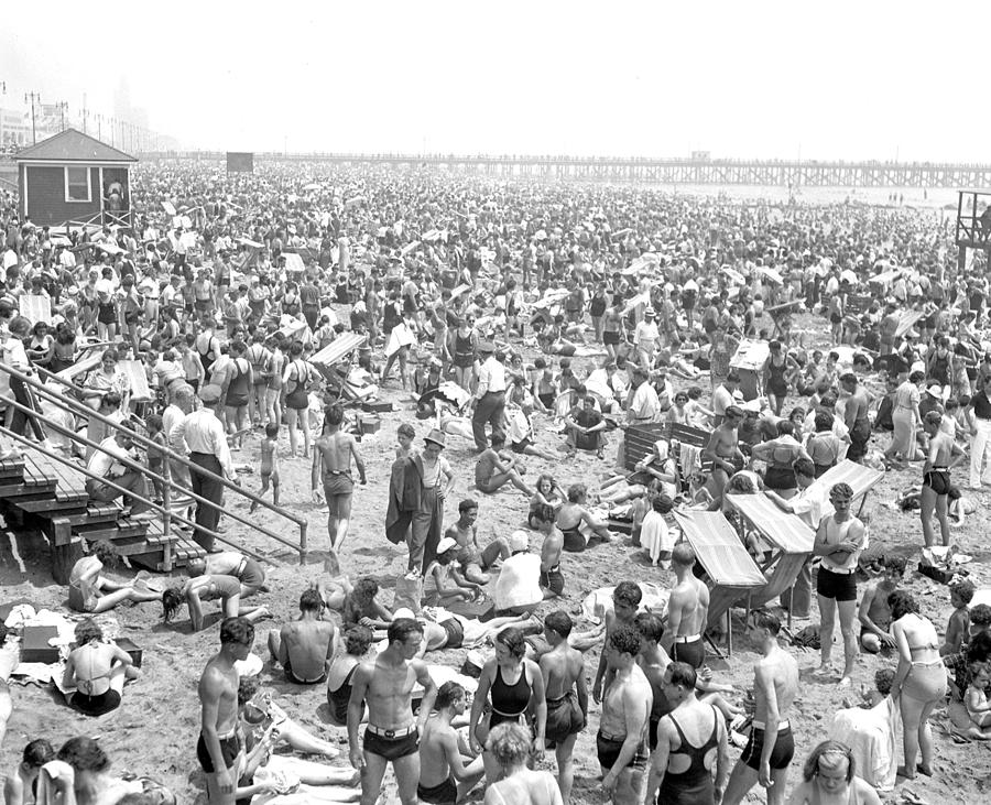 Million At Coney - Boardwalk And Photograph by New York Daily News Archive