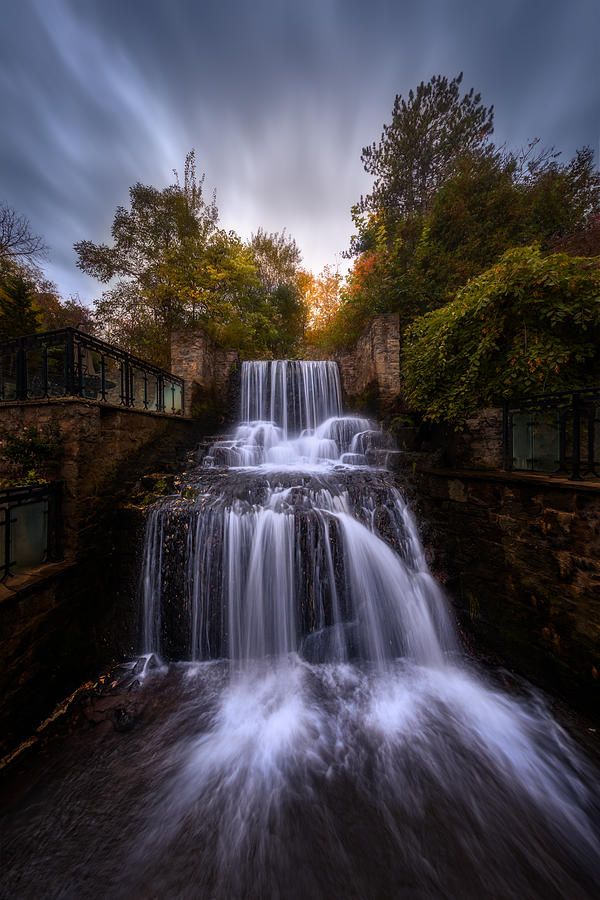Fall Photograph - Mills Falls by Steven Zhou