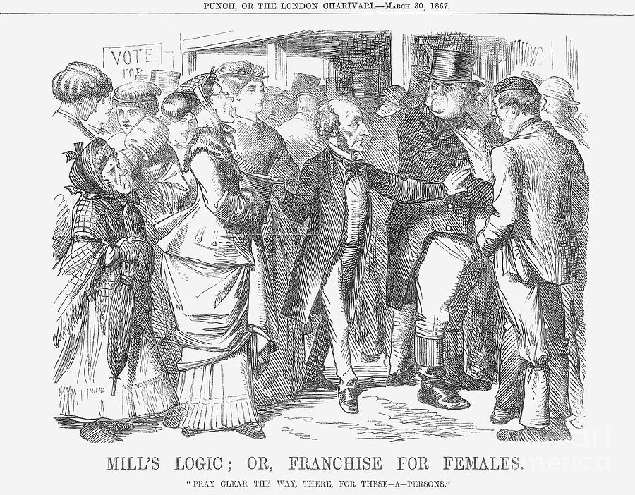 Mills Logic Or, Franchise For Females Drawing by Print Collector