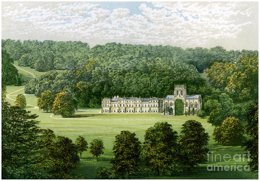 Milton Abbey, Dorset, Home Of Baron Drawing by Print Collector