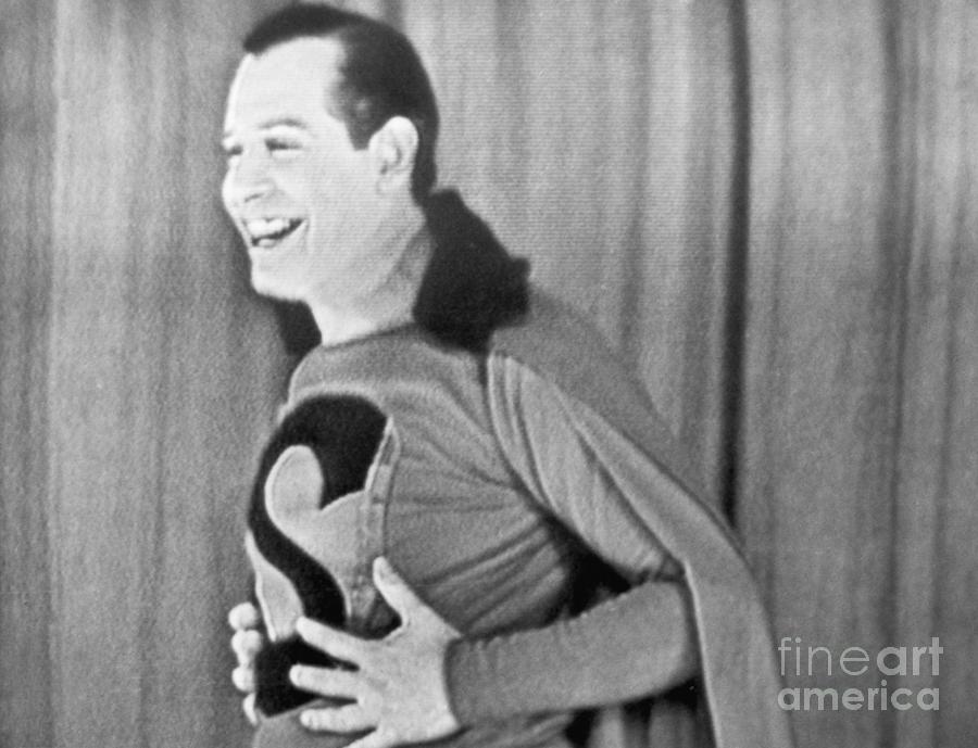 Milton Berle Dressed As Superman Photograph by Bettmann