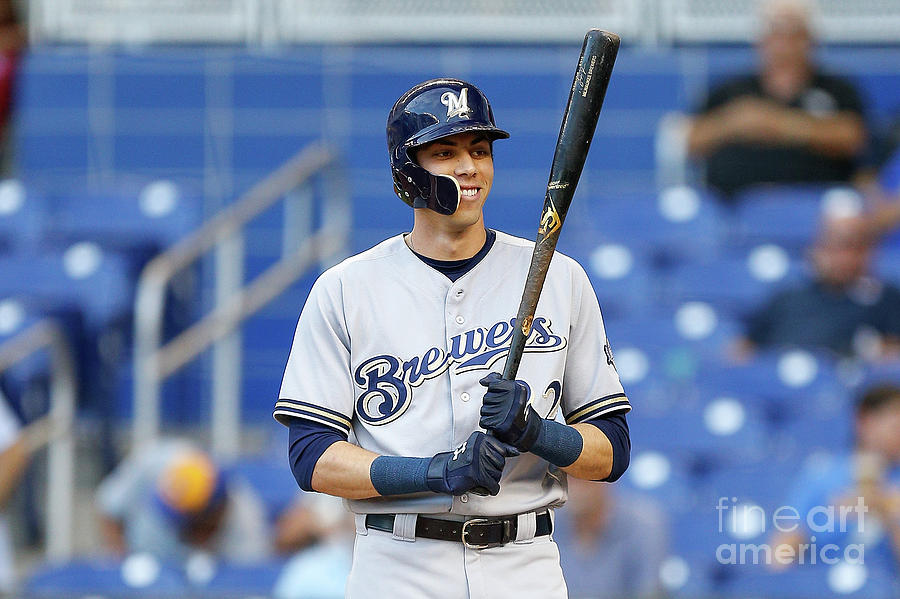 Milwaukee Brewers V Miami Marlins Photograph by Michael Reaves Milwaukee Brewers V Miami Marlins Photograph by Michael Reaves