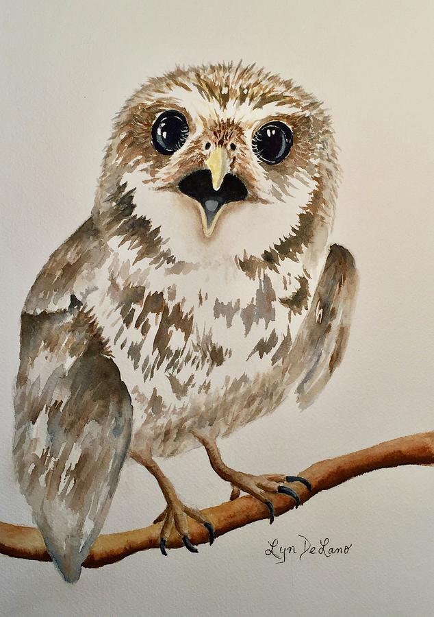 Mimi the Owl Painting by Lyn DeLano
