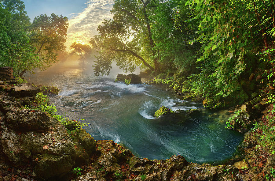 Mina Sauk Falls Photograph by Robert Charity