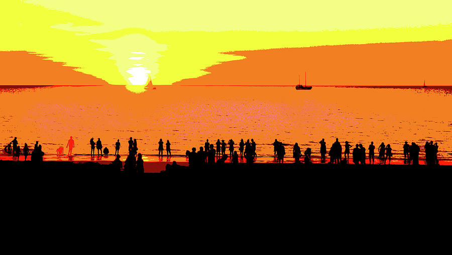 Mindil Beach Sunset #4  - Pop Art Photograph by Lexa Harpell