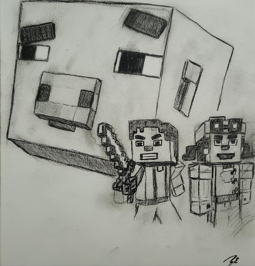 minecraft drawings artwork