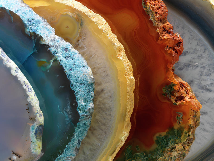 Color Photograph - Mineral Slice Xv by Nature?s Little Gems