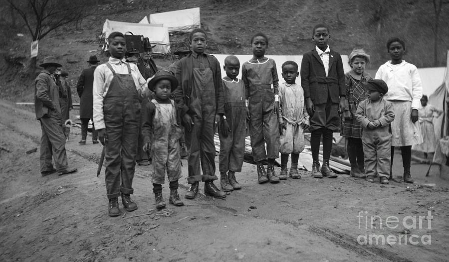 Miners Children In Pose For Picture Photograph by Bettmann