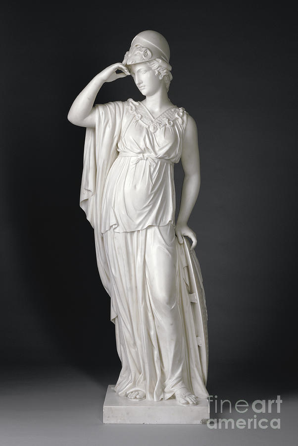 Minerva, 1775, marble Sculpture by Joseph Francis Nollekens