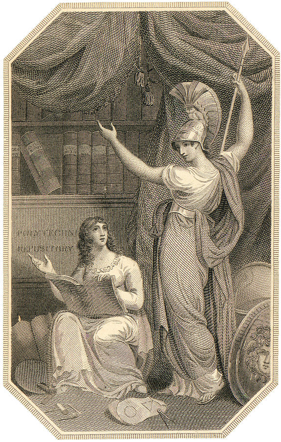 Minerva directing Study to the  attainment of Universal Knowledge Mixed Media by William Humphrys