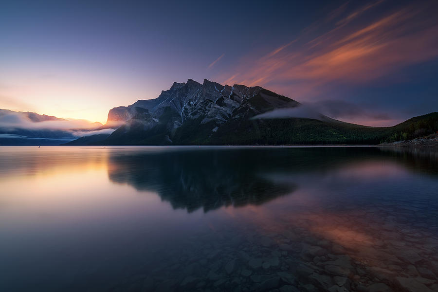 Banff National Park Photograph - Minewanka Mountain-fish by Juan Pablo De Miguel