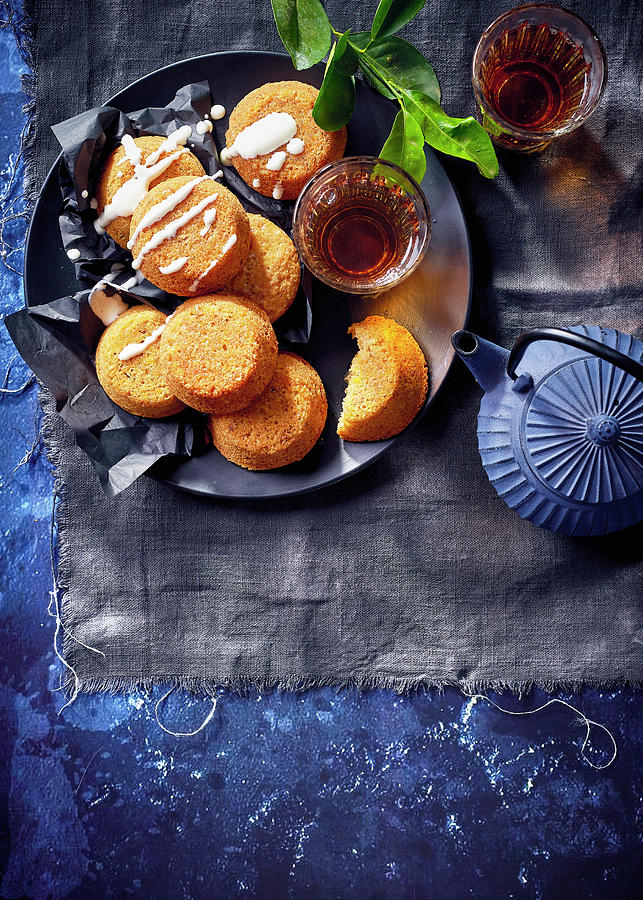 Mini Carrot Cakes With Buttermilk Drizzle Photograph by Great Stock!
