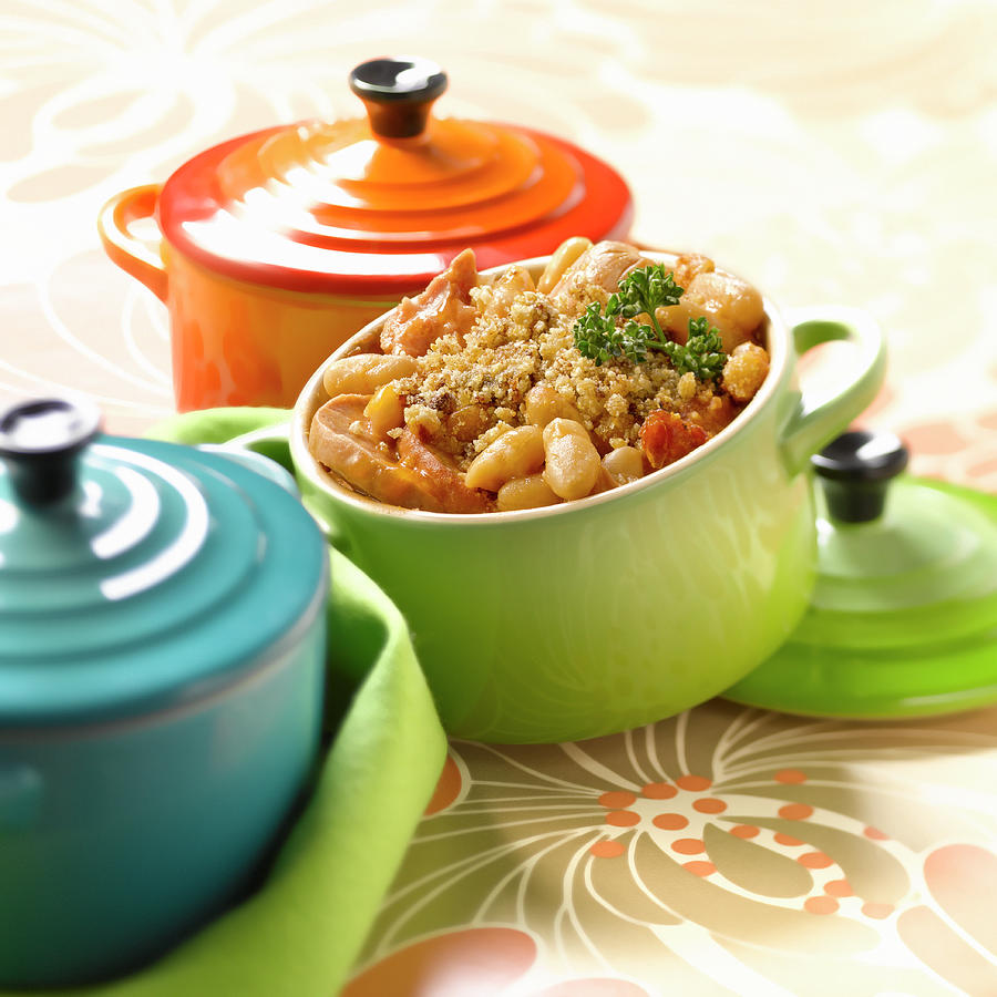 Mini Cassoulet Tradition Traditional Mini Cassoulets Photograph by ...